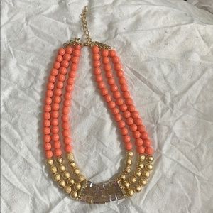 Bead and crystal necklace